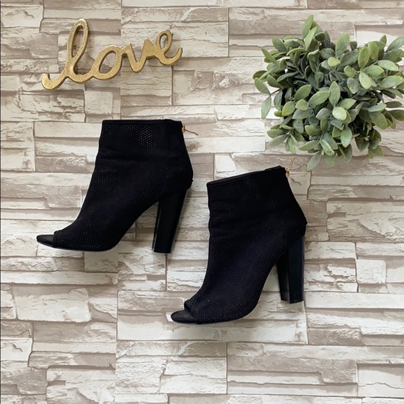 JustFab Shoes - Just Fab Peep Toe Ankle Booties
